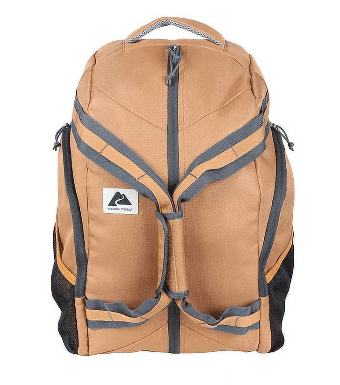 FlexPack 35L Convertible Backpack Duffel - Durable Brown Polyester Travel Bag