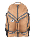 FlexPack 35L Convertible Backpack Duffel - Durable Brown Polyester Travel Bag