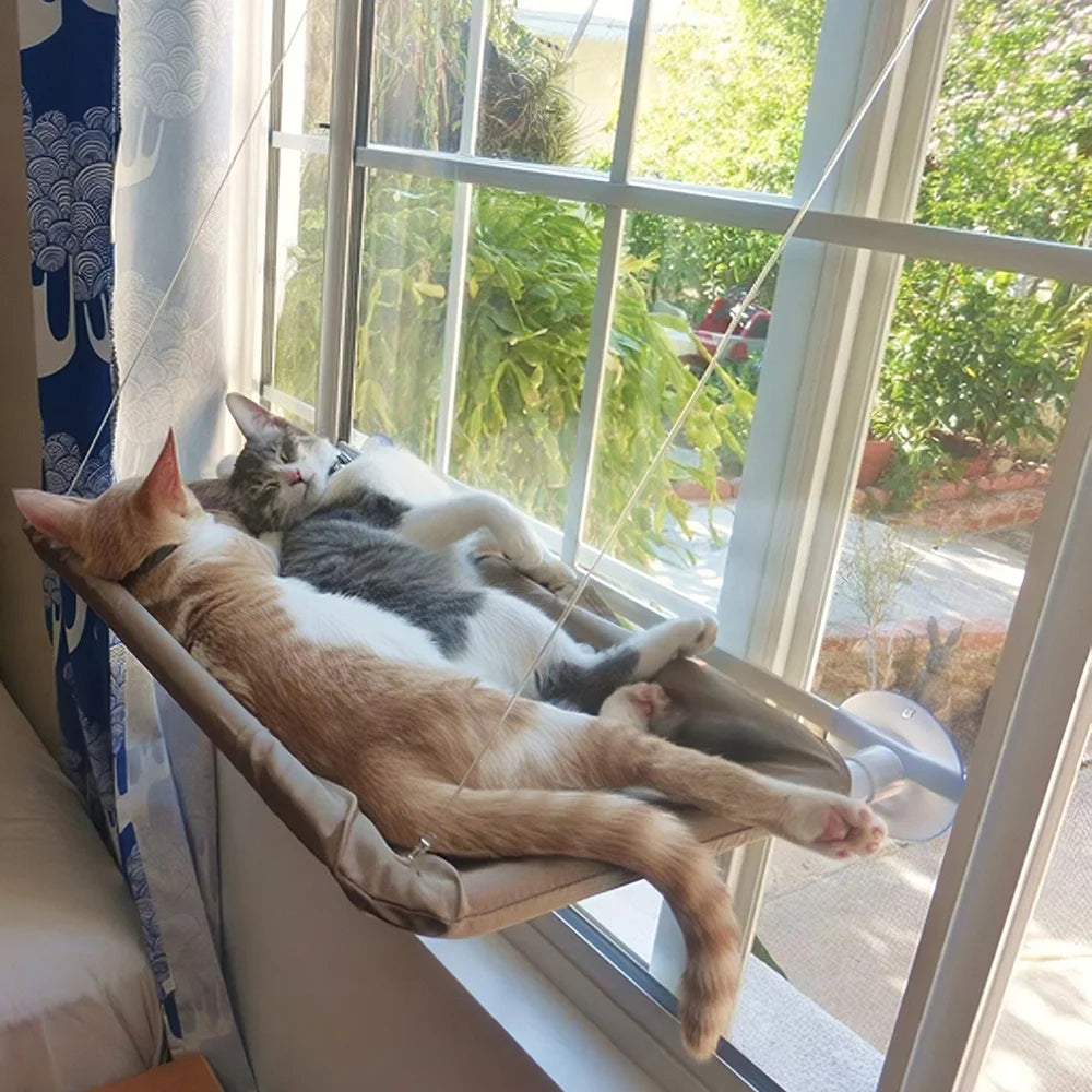 SunnyPaws Window Hammock - Cooling Breathable Cat Bed with Suction Cups for Pets