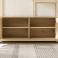 NaturalWood 7-Tier Rattan Bookshelf - Stylish Display & Storage Shelf for Living Room & Office