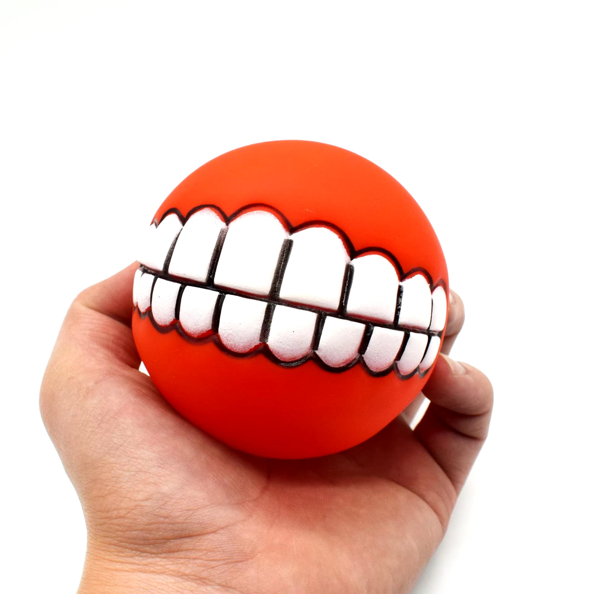 Pet Dog Ball Teeth Funny Trick Toy Silicone Toy for Dogs Chew Squeaker Squeaky Dog Sound Toys Pet Puppy Toys Interactive Cat Toy