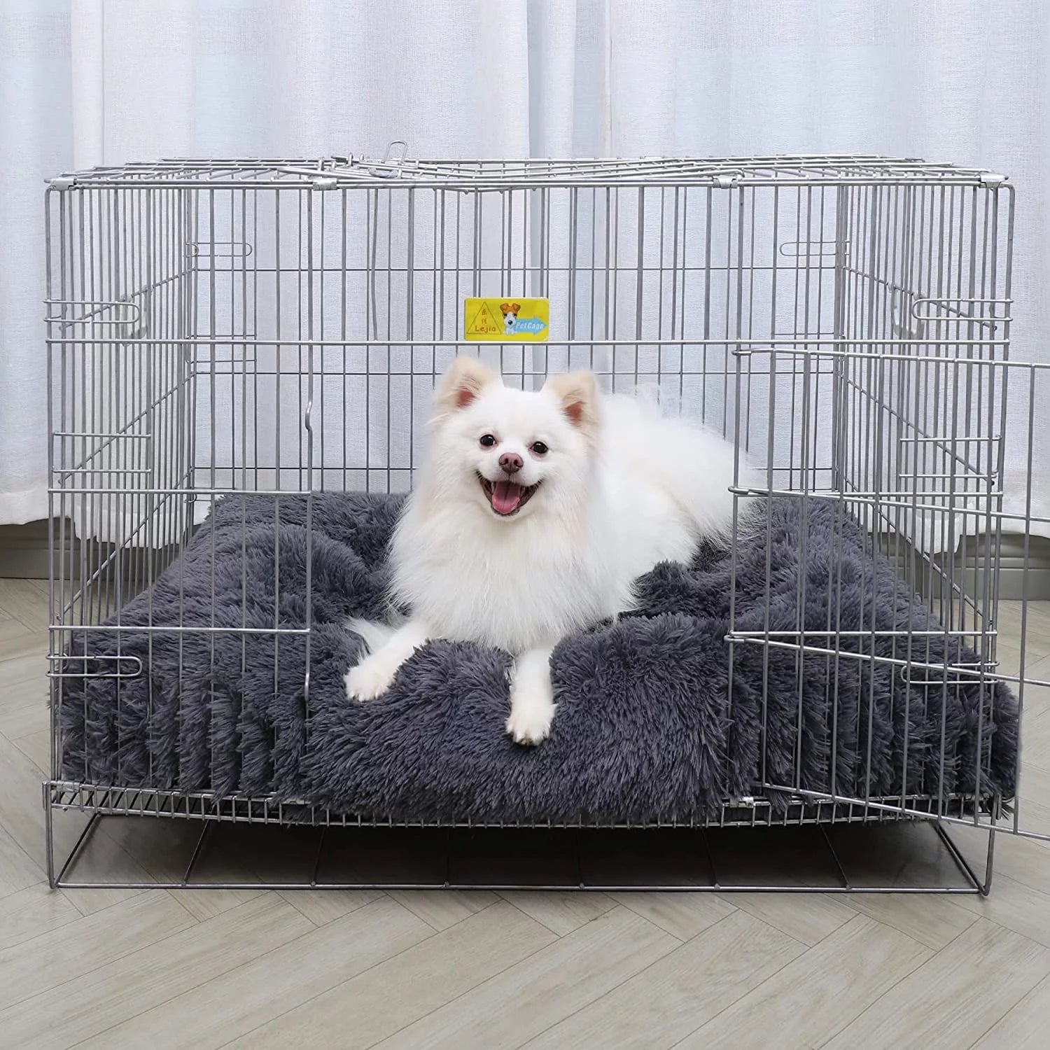 CozyPaws Large Dog Bed - Washable Plush Soft Fluffy Pet Bed for Big Dogs 41 Inch