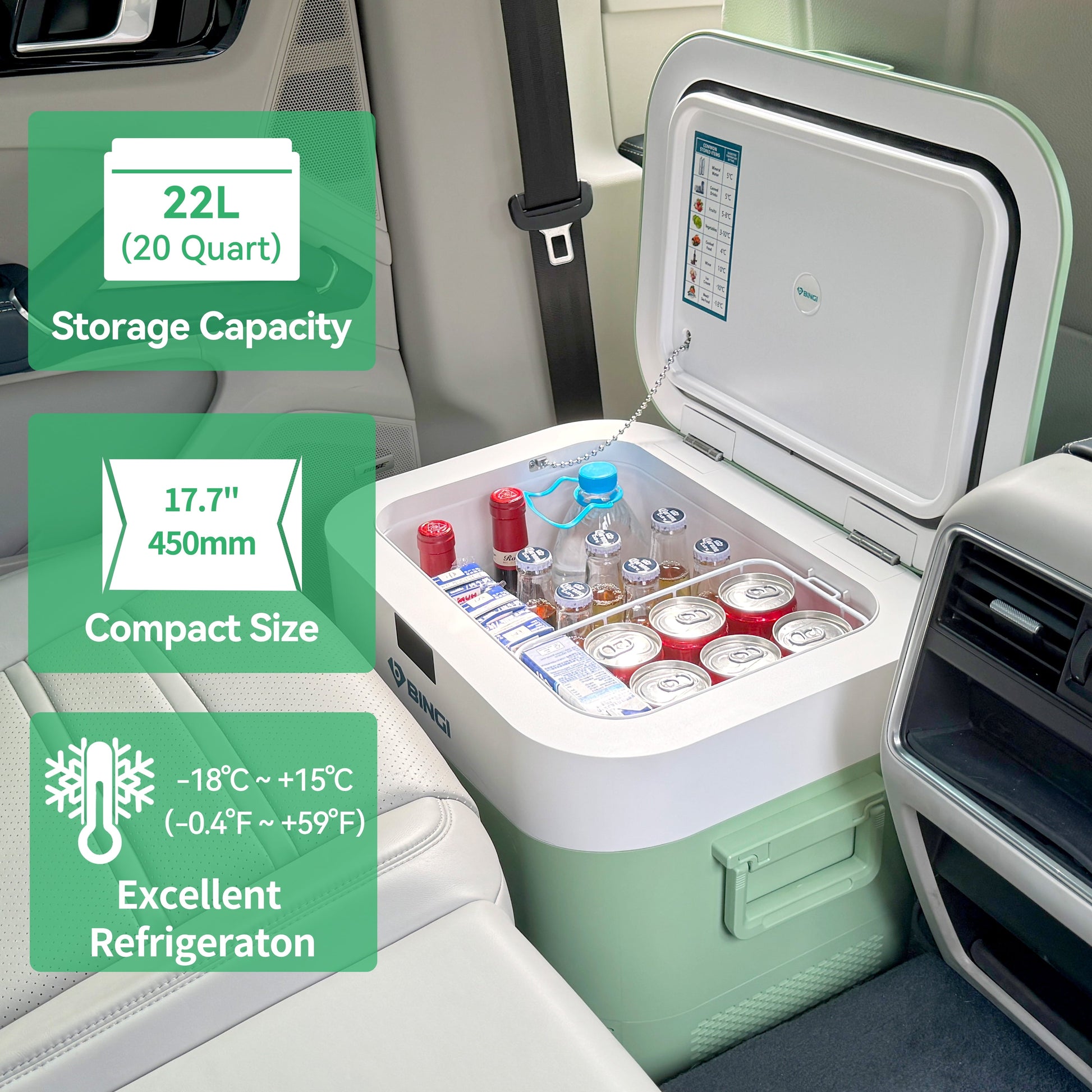 CoolMax 23QT Car Fridge – 12V Portable Freezer for Camping, Trucks, Boats & Home Use