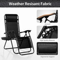 Zero Gravity Lounge Chairs, Portable Folding Reclining with Pillow for Outdoor, Patio, Beach, Camping