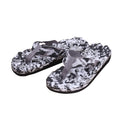 Men Flops Antiskid Camouflage Sandals Slipper for Indoor Outdoor Home Beach - Size 45(Black)