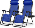 Zero Gravity Lounge Chairs, Portable Folding Reclining with Pillow for Outdoor, Patio, Beach, Camping