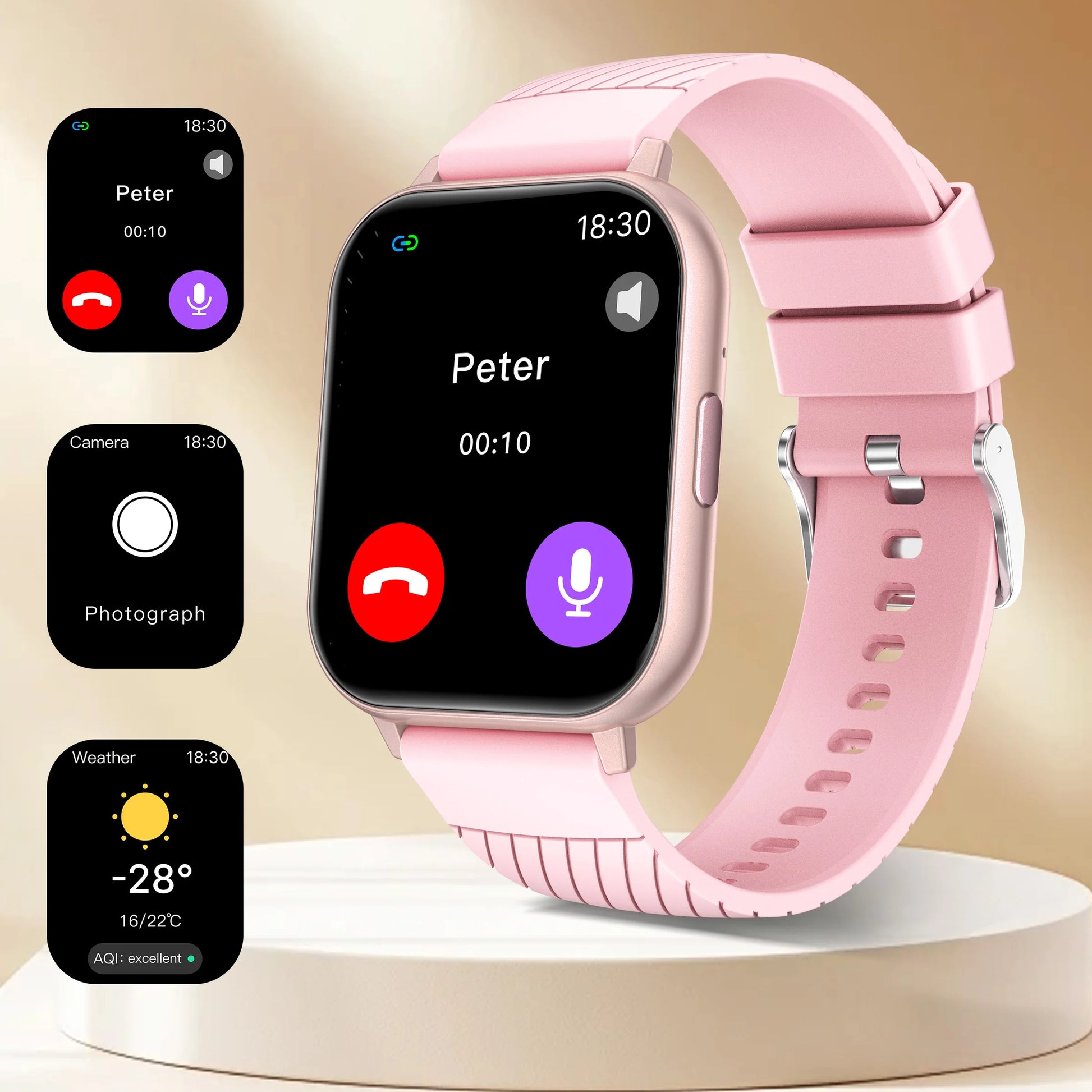 1.83 Inch HD Large Screen Smart Watch Bluetooth Call Sleep Monitoring Exercise Music Playback for Men and Women