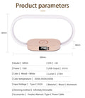 Wooden Usb Bedside Lamp Dimmable Modern Night Light with 15W Fast Wireless Charger
