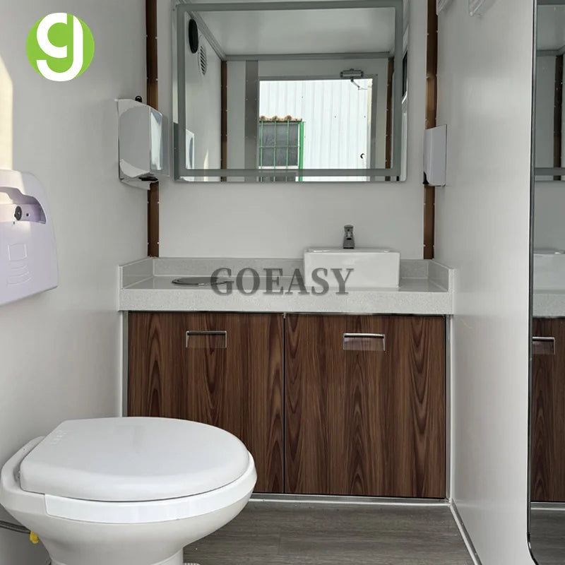 Best-Selling Luxury Restroom Trailer Mobile Luxury Bathroom Trailer Portable Toilet Trailer for Outdoor Weddings and Receptions