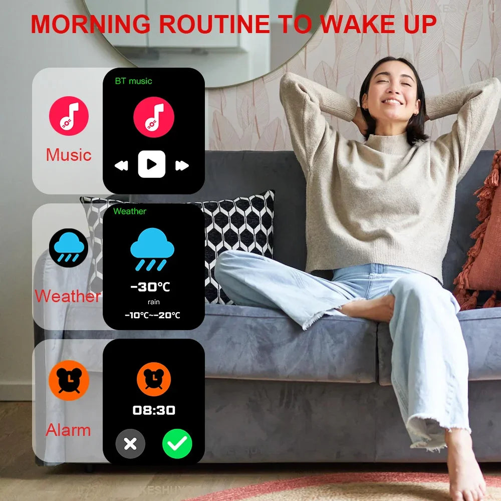Smartwatch Dial to Answer Calls Calorie Tracking Heart Rate Blood Oxygen Monitoring Bluetooth Smart Watch
