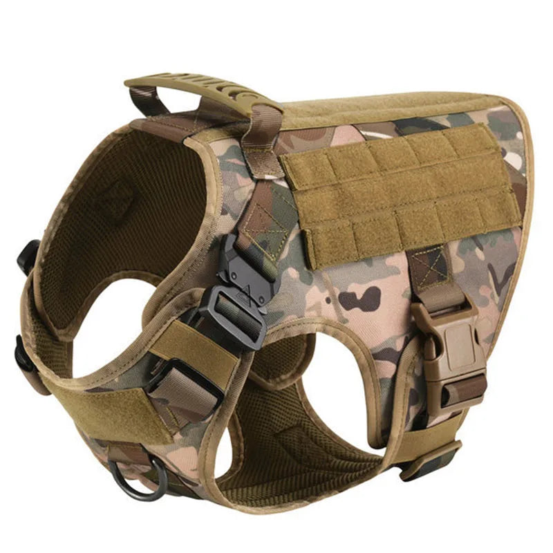 German Shepherd Malinois Large Dog Harness and Leash Set – Training Walking Vest for Medium & Large Dogs