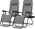 Zero Gravity Lounge Chairs, Portable Folding Reclining with Pillow for Outdoor, Patio, Beach, Camping