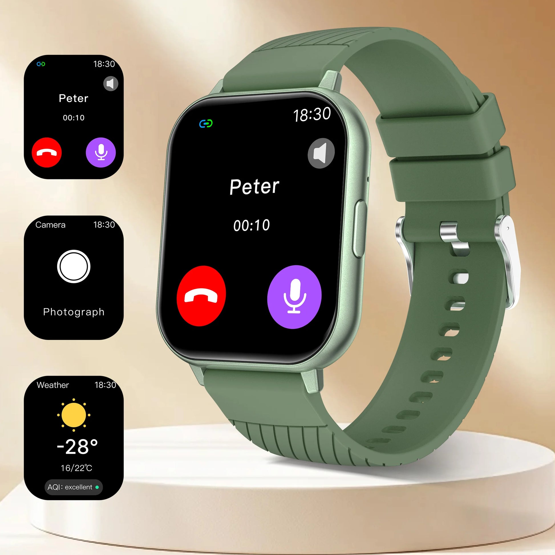 1.83 Inch HD Large Screen Smart Watch Bluetooth Call Sleep Monitoring Exercise Music Playback for Men and Women