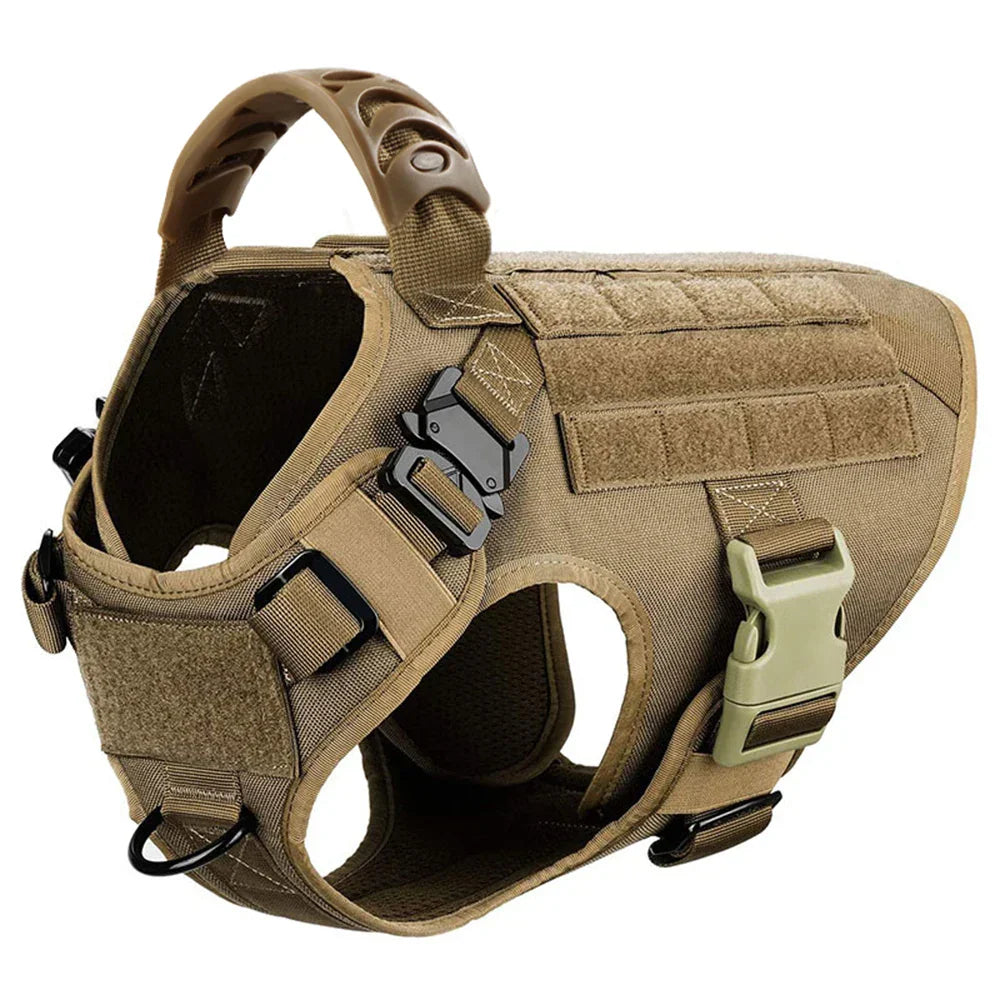 German Shepherd Malinois Large Dog Harness and Leash Set – Training Walking Vest for Medium & Large Dogs