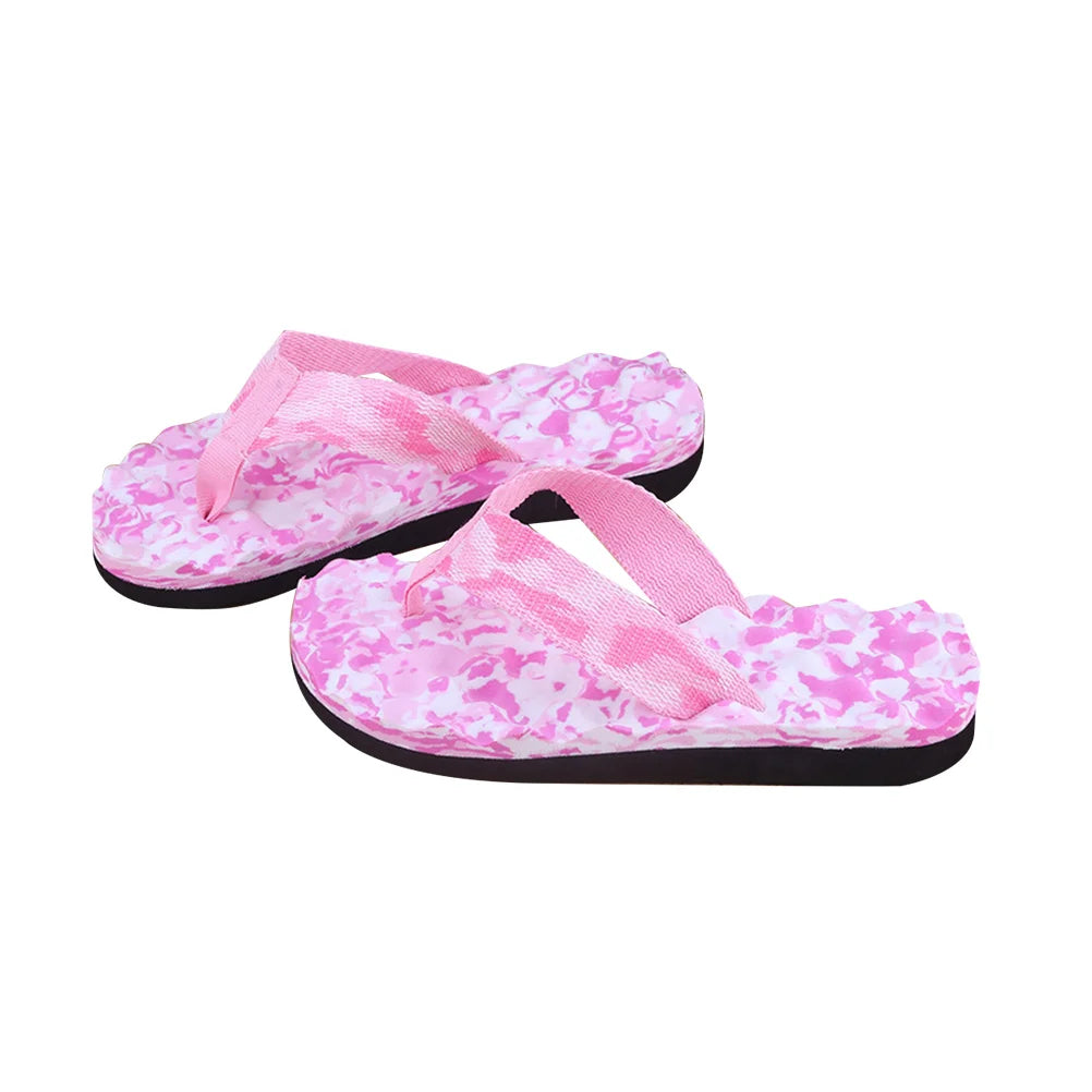 Men Flops Antiskid Camouflage Sandals Slipper for Indoor Outdoor Home Beach - Size 45(Black)