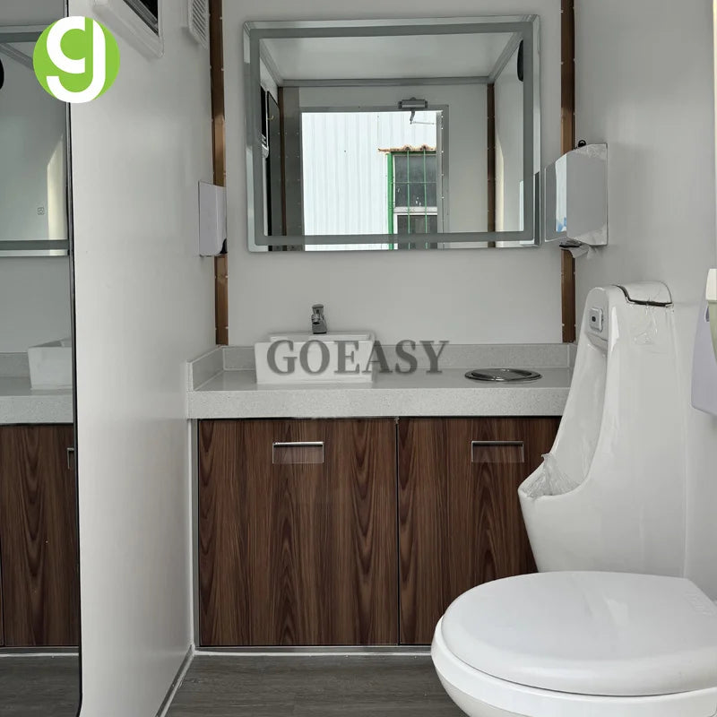 Best-Selling Luxury Restroom Trailer Mobile Luxury Bathroom Trailer Portable Toilet Trailer for Outdoor Weddings and Receptions