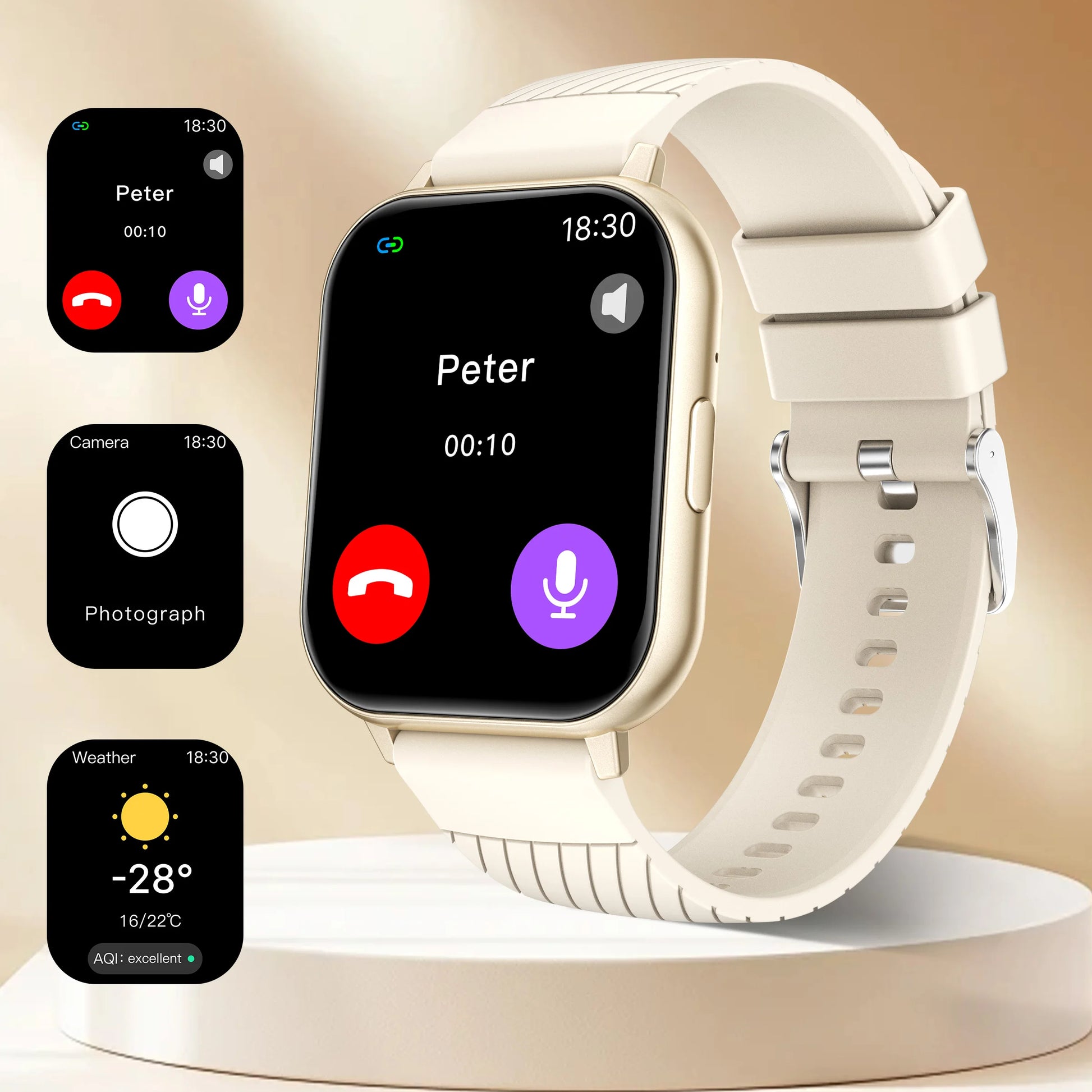 1.83 Inch HD Large Screen Smart Watch Bluetooth Call Sleep Monitoring Exercise Music Playback for Men and Women