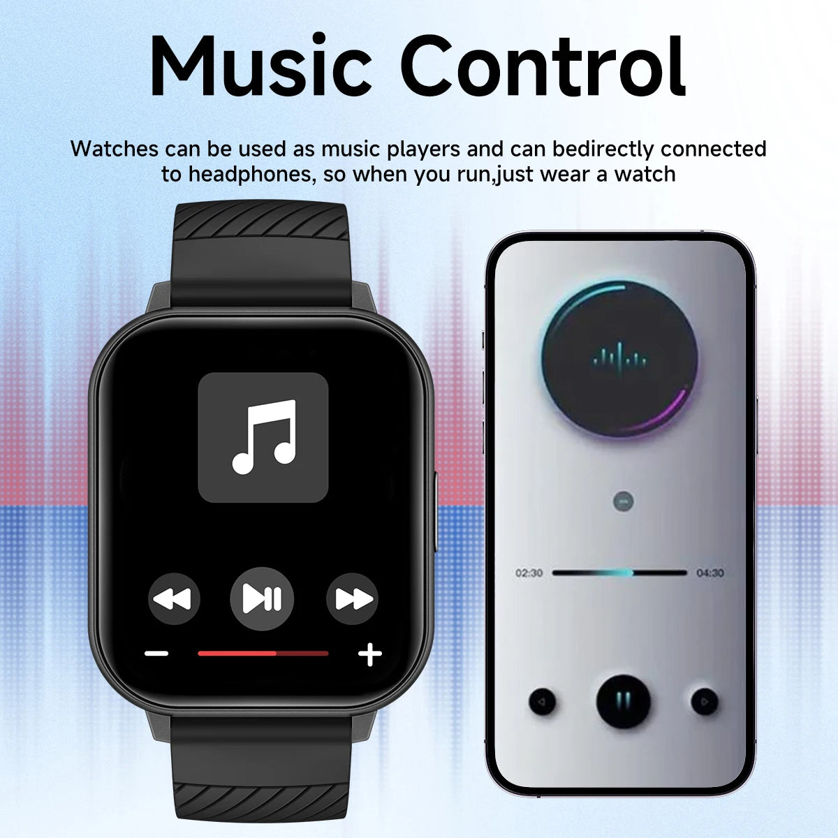 1.83 Inch HD Large Screen Smart Watch Bluetooth Call Sleep Monitoring Exercise Music Playback for Men and Women