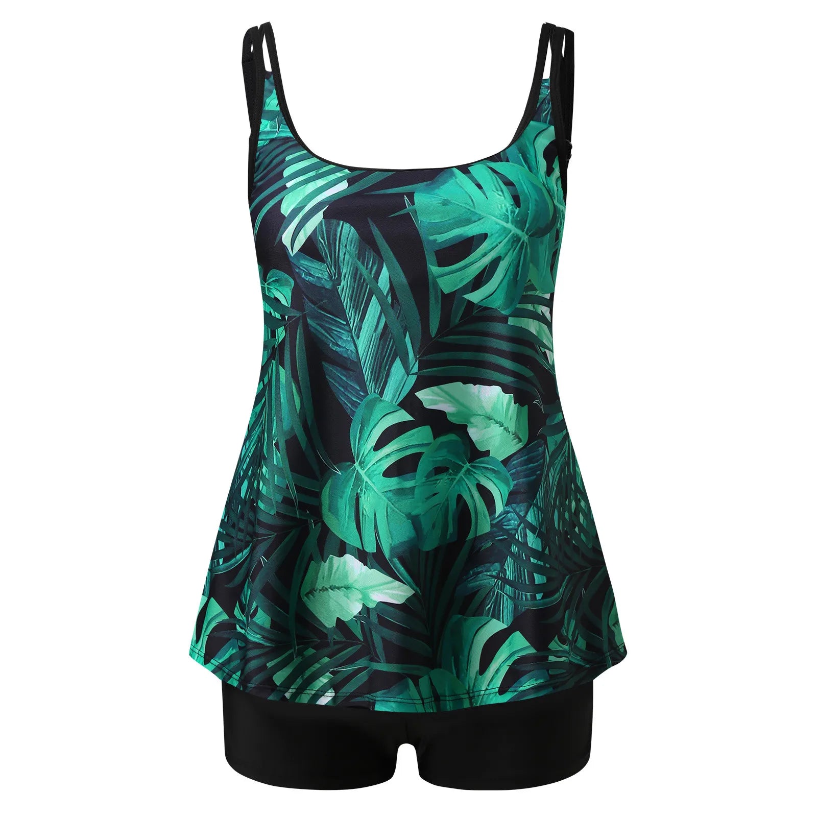 Tankini Swimsuits for Women 2024 Summer Two Piece Bathing Suits Print Sling Swim Tank Top with Shorts Beach Swimwear