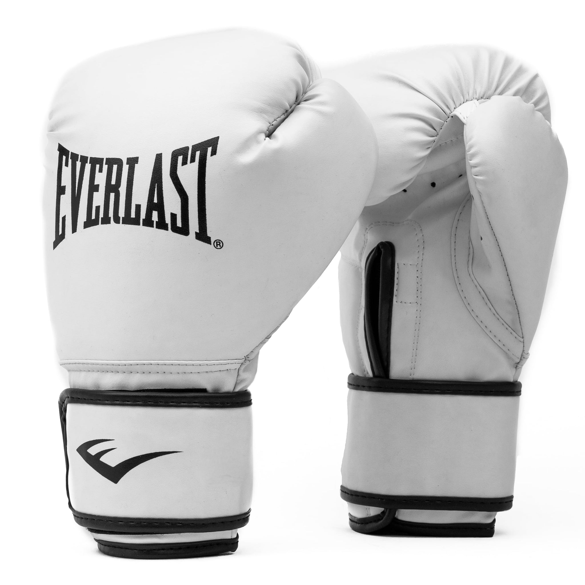 EliteFit Training Gloves - Premium Synthetic Leather Boxing Gloves, White, S/M Size