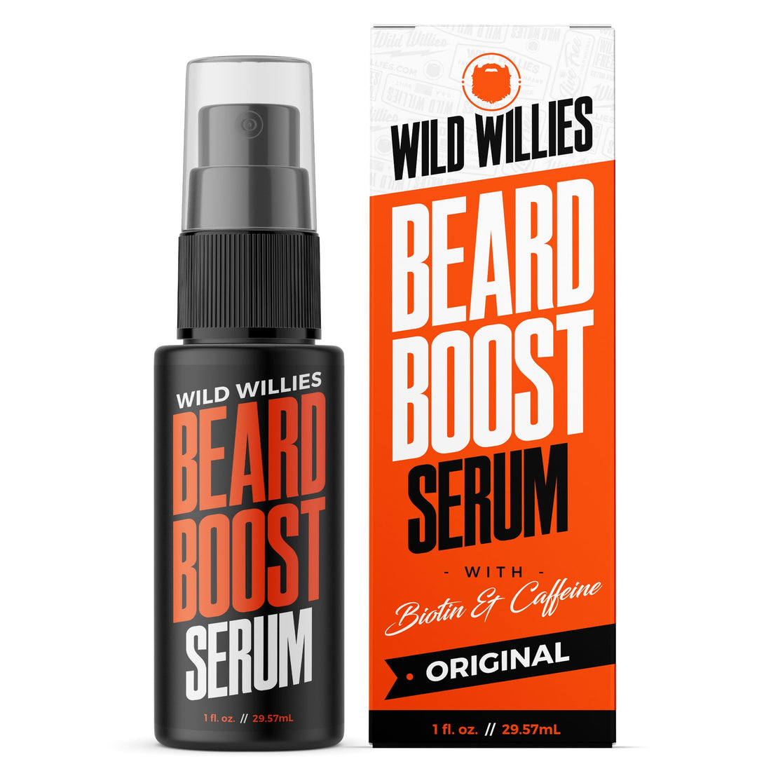 Beard Growth Serum - Natural Enhancer with Biotin, Caffeine & Essential Oils for Fuller, Thicker Facial Hair - Nourishing Daily Grooming