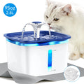PureFlow Pet Fountain - 95Oz/2.8L Smart Water Dispenser for Cats & Dogs with Anti-Slip Mat