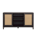 Springwood Cane Media Console - Charcoal TV Stand for TVs Up to 65