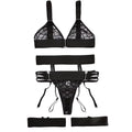Sexy Transparent Bra and Panty Garters Lingerie Underwear Set Sexy Sling Bra Brassiere Suit Temptation Costumes Women