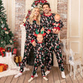 Christmas Pajamas for Family Matching Family Pajamas Sets Xmas Elk Reindeer Print Family Xmas Sleepwear Set