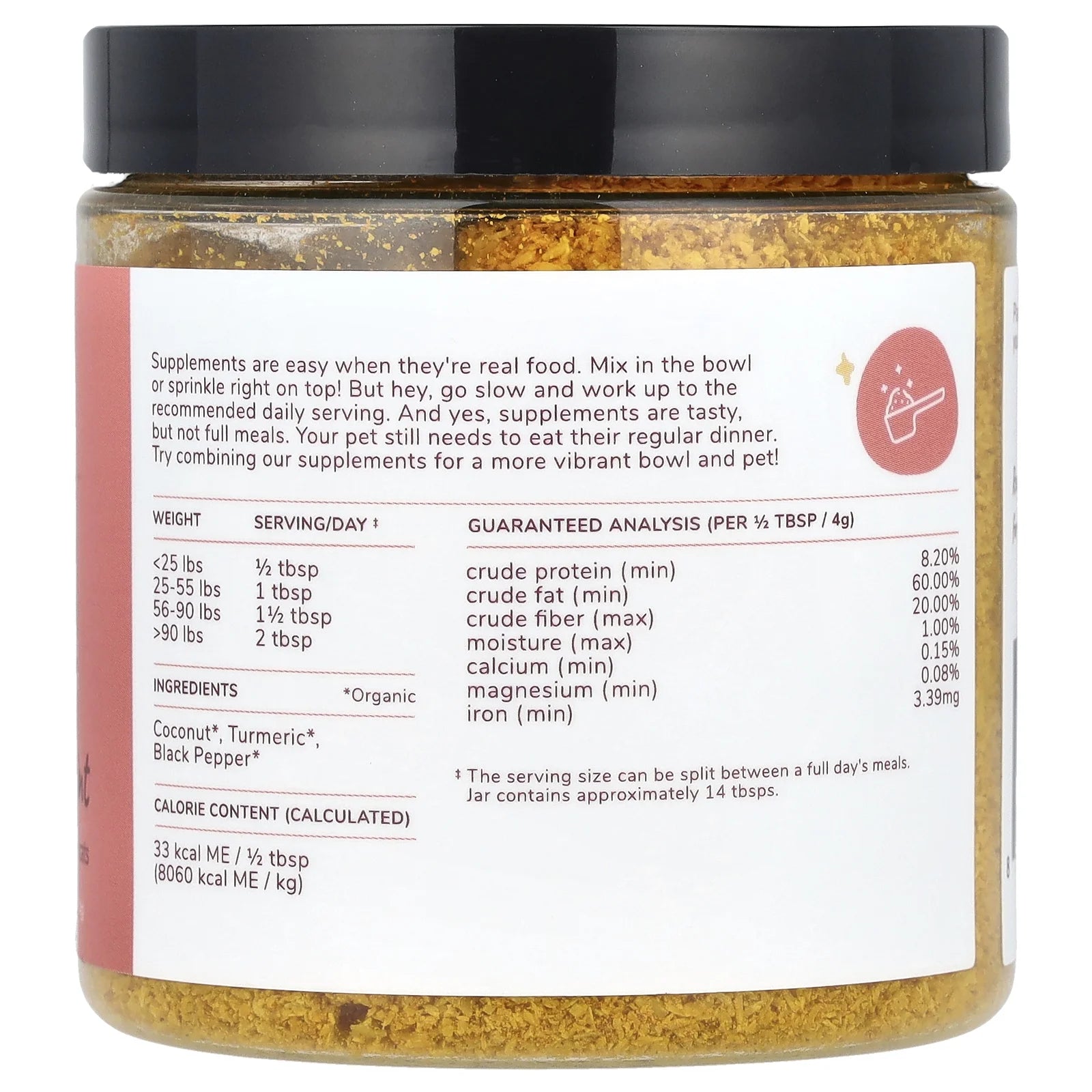 PawHealth Organic Hip & Joint Supplement for Pets - Turmeric, Black Pepper & Coconut Blend - USA Made