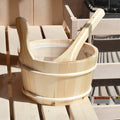 STHE4INNY Canadian Hemlock 4-6 Person Indoor Sauna - Wet & Dry with 4.5 Kw Heater