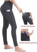 Anti-Nail Leggings for Women, Non-See-Through Yoga Pants with Phone Pockets, Tummy Control Full-Length/Capri Tights