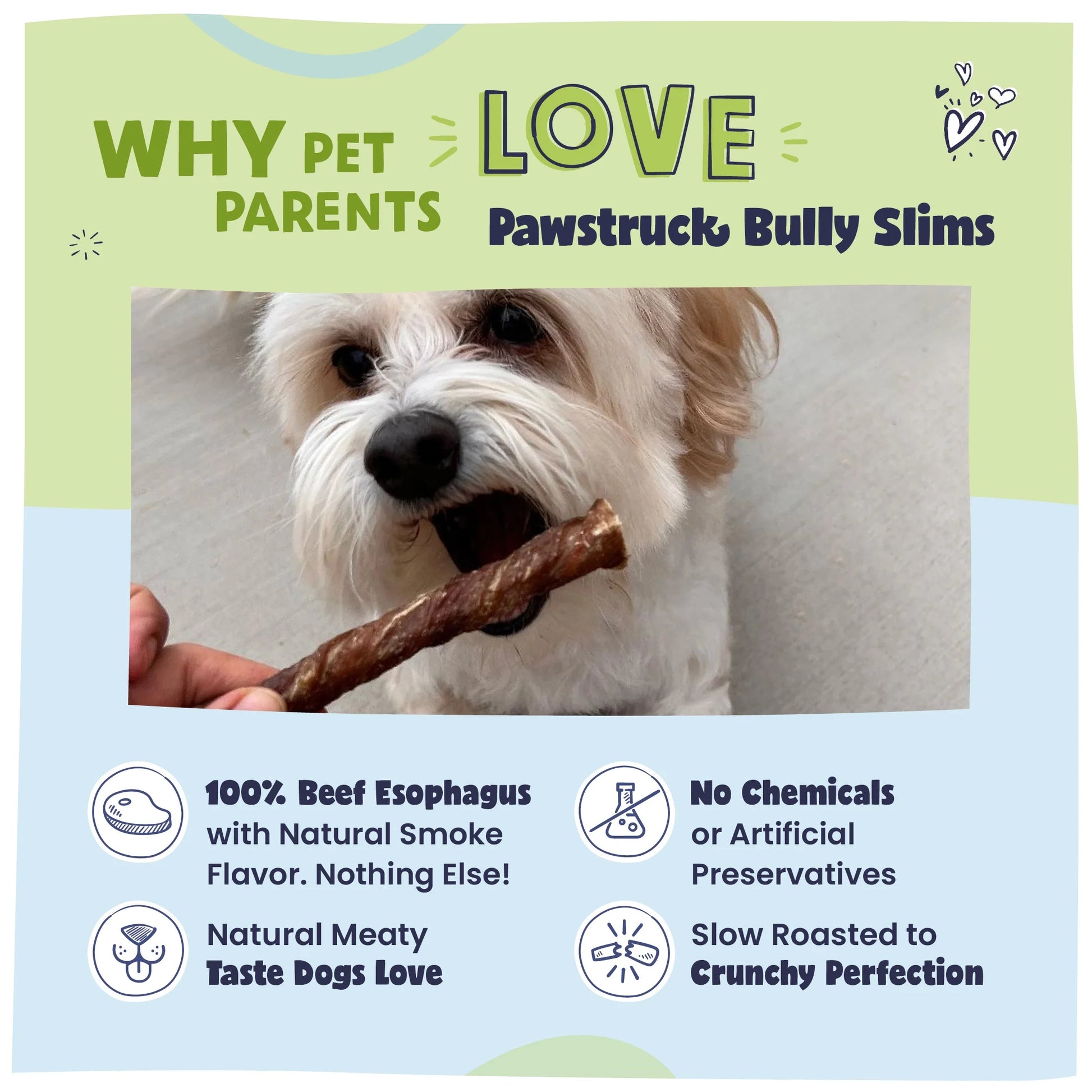 PureBites Beef Bully Sticks - All-Natural Gullet Chew Treats for Dogs, 4.7 Oz Pack