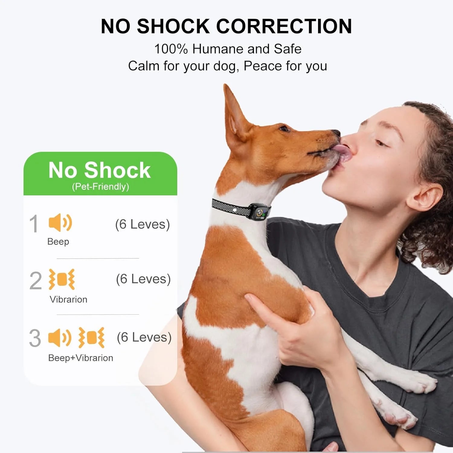 SilentPaws Dog Bark Collar - Rechargeable Smart Anti-Barking Solution for Small/Medium Dogs