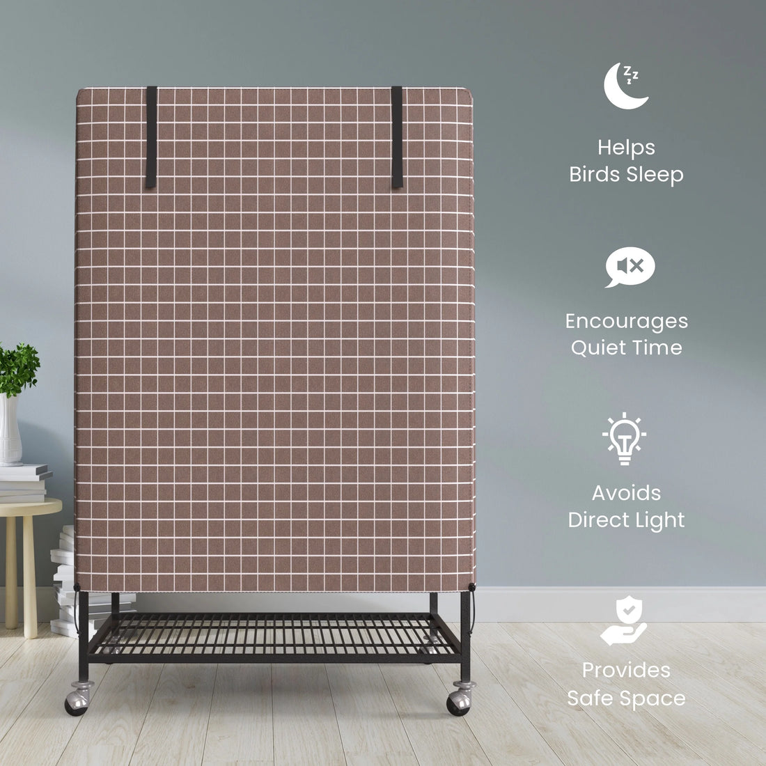 GoodNight Bird Cage Cover – Universal Blackout for Small Animals, 51" x 38" x 23.5"
