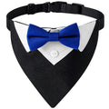 Sucado Bow Tie Dog Collar Tuxedo Bandana Adjustable Formal Puppy Triangle Neck Wear for Wedding Birthday Dress-Up Cosplay Party