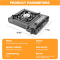 AdventureFuel Portable Camping Stove - 1-Burner Butane Gas Stove with Travel Case