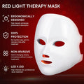 Led Face Mask Light Therapy,  Red Light Therapy for Face, 7 Colors LED Facial Skin Care Mask for Women Skin Care at Home