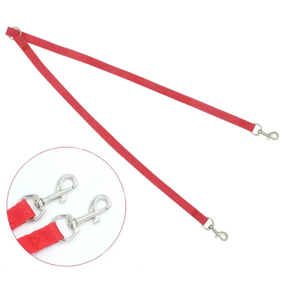 Double Dog Leash No Tangle Dual Dog Leash Lightweight Multiple Leash for 2 Dogs Double Clip Dog Leads Coupler Pet Accessories