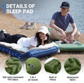 EverRest Inflatable Sleeping Pad with Foot Pump & Pillow – Durable, Compact Mattress for Camping & Hiking – Olive