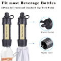 PureFlow Mini Water Filter - Portable Survival Straw for Hiking, Camping, and Backpacking