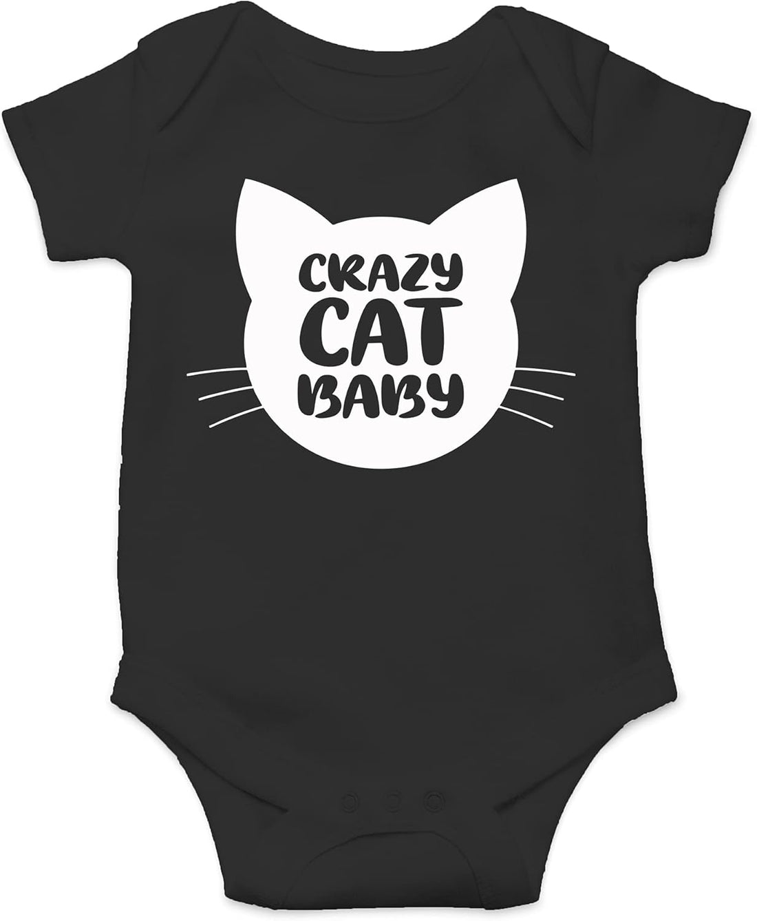 Crazy Cat Baby Bodysuit - Funny Infant Outfit Boy Girl Adorable Unisex Romper Clothing