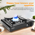 AdventureFuel Portable Camping Stove - 1-Burner Butane Gas Stove with Travel Case