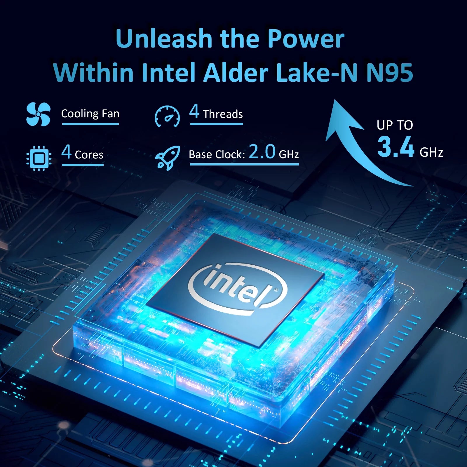 ElitePro 15.6" Laptop - Intel Alder N95, 16GB RAM, 512GB SSD, Windows 11 Pro, Fingerprint Reader