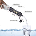 PureFlow Mini Water Filter - Portable Survival Straw for Hiking, Camping, and Backpacking