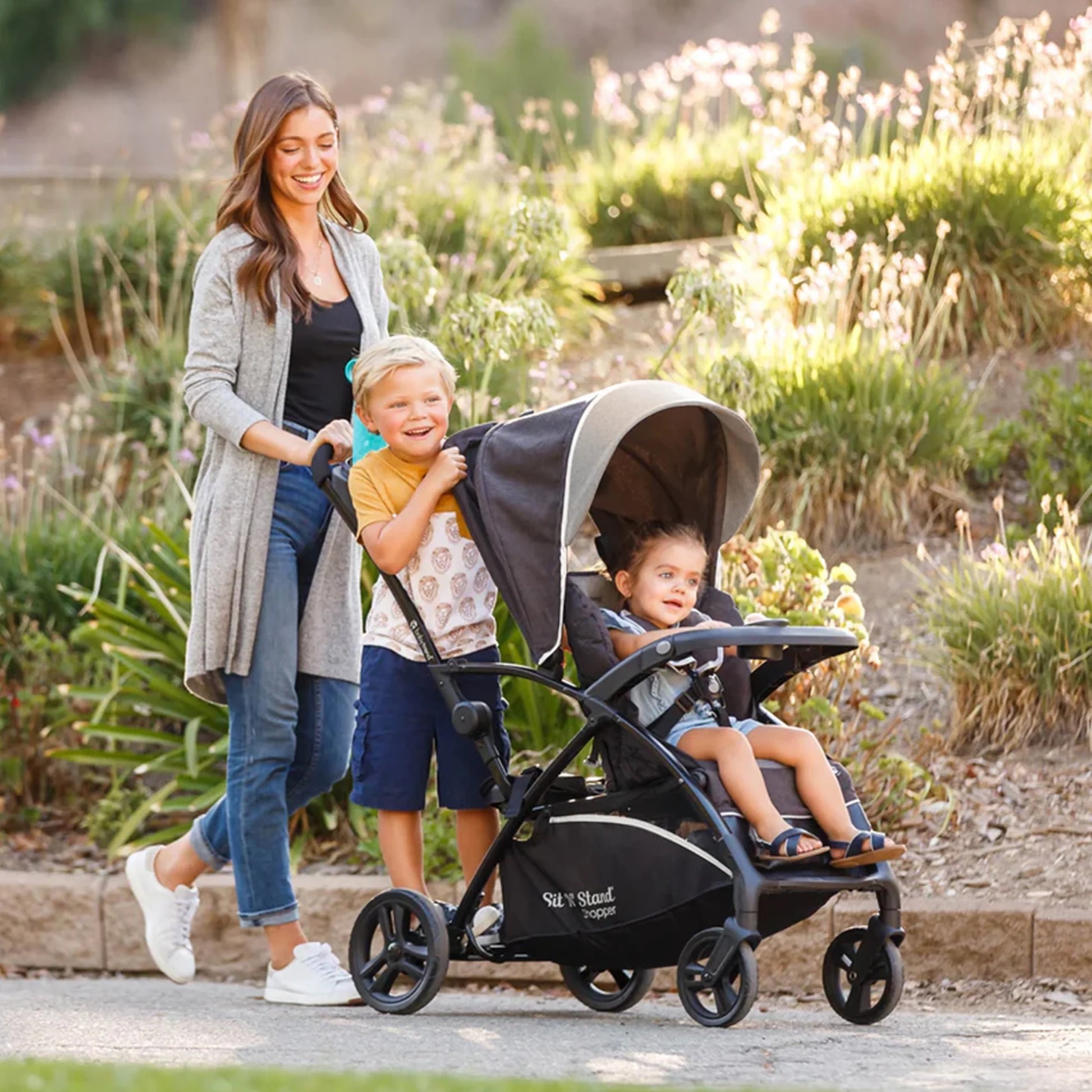Magnolia Sit N' Stand 5-in-1 Stroller - Shopper with Canopy & Basket