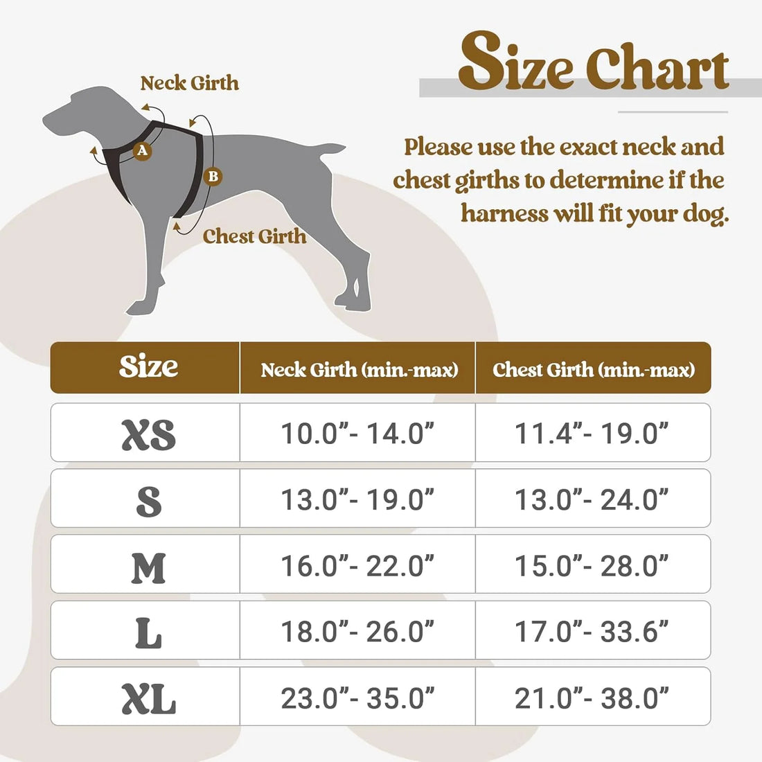 ControlMax Dog Harness - Adjustable No-Pull Soft Padded Vest with 2 Leash Clips & Reflective Oxford Fabric for Large Dogs