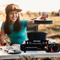 AdventureFuel Portable Camping Gas Stove - 9,800 BTU Butane Outdoor Cooking Stove
