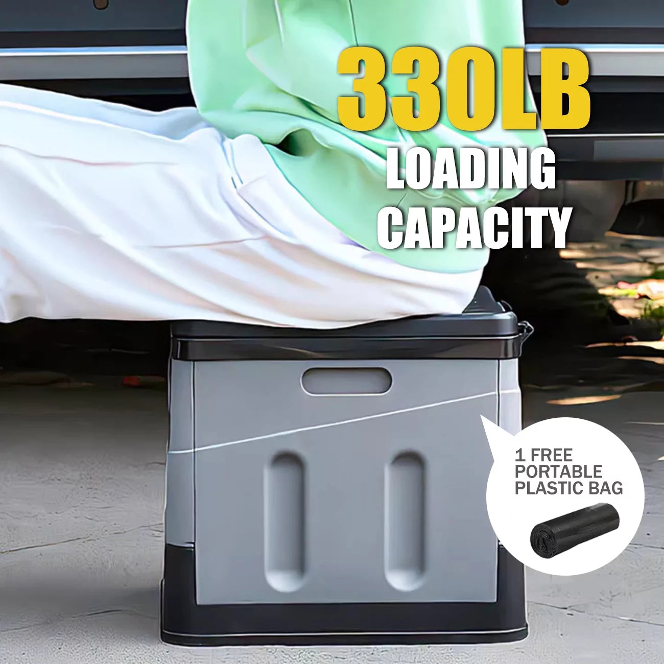 NomadEase Portable Camping Toilet - Waterproof Folding Travel Potty for Outdoor Adventures