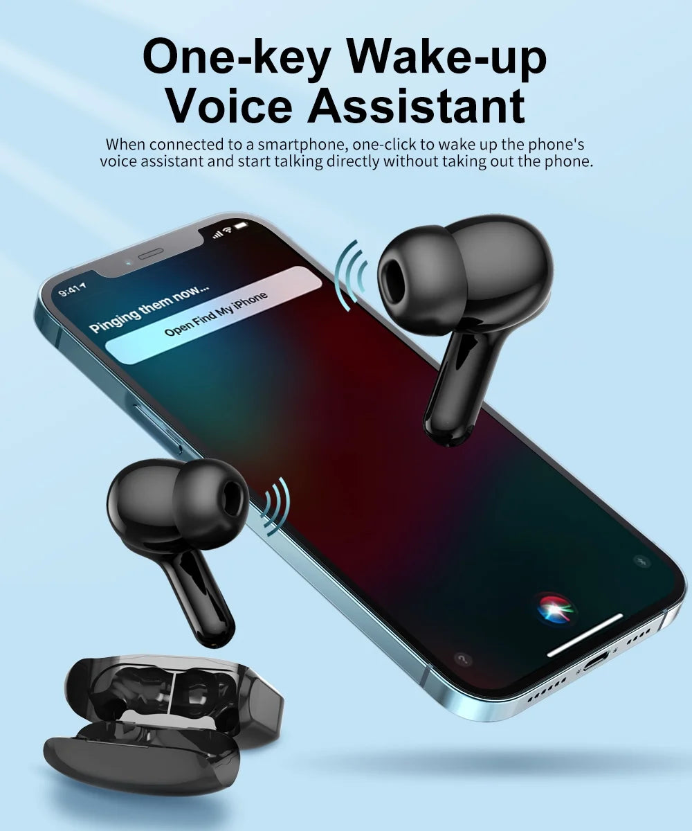 Wireless Earbuds, Bluetooth 5.3 Headphones Hifi Stereo, 40H Playtime In-Ear Earbud, Bluetooth Earbuds with LED Power Display, IP7 Waterproof Wireless Earphones Sport Headset for Android Ios